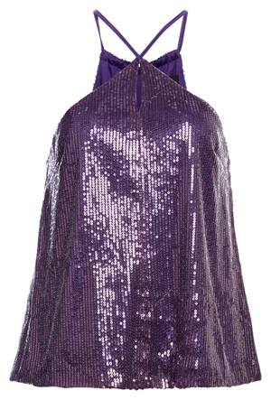 Halter Sleeveless Sequin Top