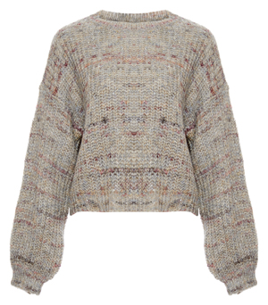 Bishop Sleeves Speckled Sweater