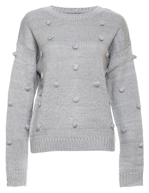 Pompom Tonal Sweater