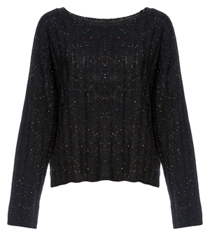 Ribbed Speckled Sweater