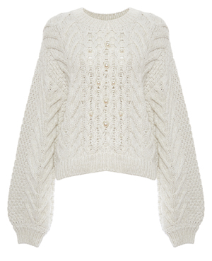 Rebecca Minkoff Blake Sweater with Pearls