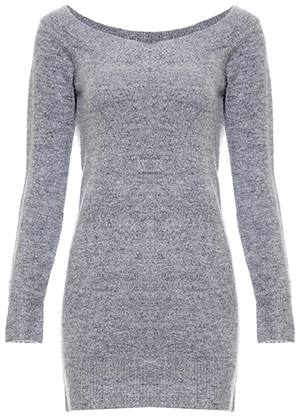 Boat Neck Long Sweater