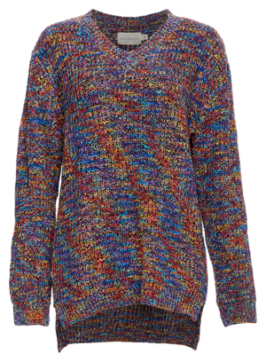 V-Neck Multicolor Sweater