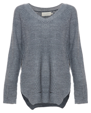 V-Neck Hi-Low Sweater