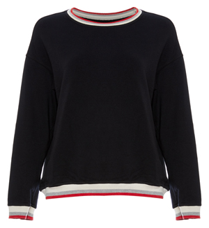 Velvet by Graham & Spencer Striped Hem Sweater