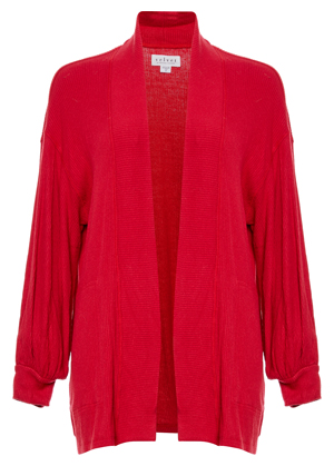 Velvet by Graham & Spencer Blouson Sleeve Open Front Cardigan