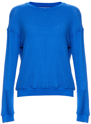 Velvet by Graham & Spencer Waffle Knit Long Sleeve Top