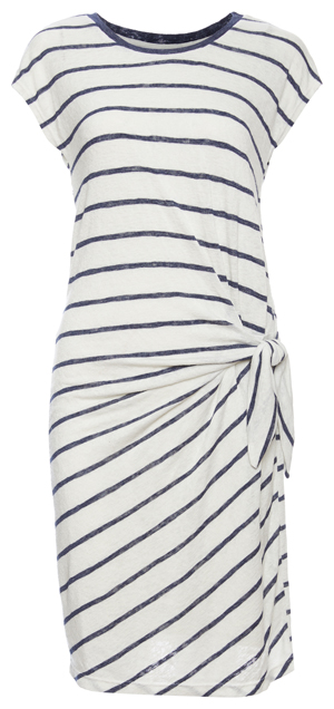 Velvet by Graham & Spencer Side Tie Striped Tee Dress
