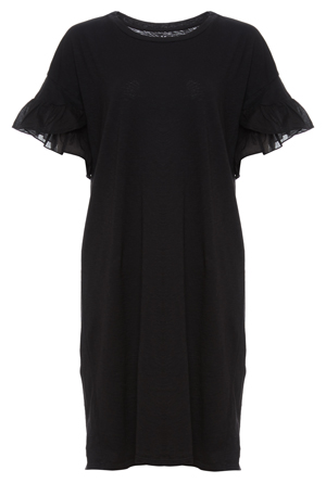 Velvet by Graham & Spencer Ruffle Sleeve Tee Dress