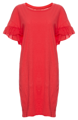 Velvet by Graham & Spencer Ruffle Sleeve Tee Dress