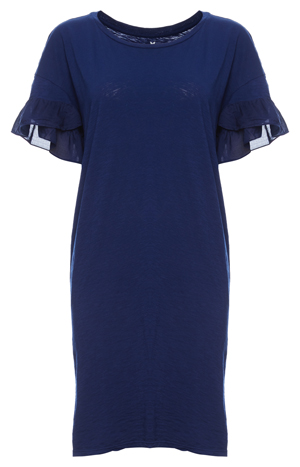 Velvet by Graham & Spencer Ruffle Sleeve Tee Dress
