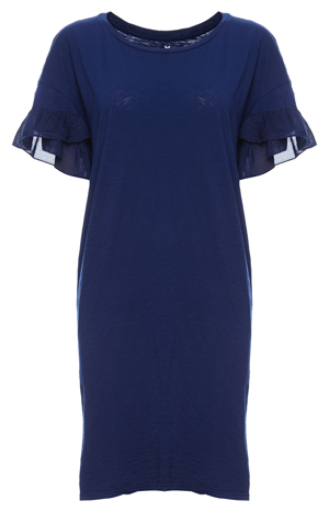 Velvet by Graham & Spencer Ruffle Sleeve Tee Dress