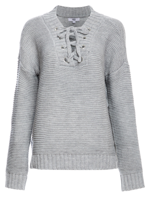 Jack by BB Dakota Lace Up Front Sweater