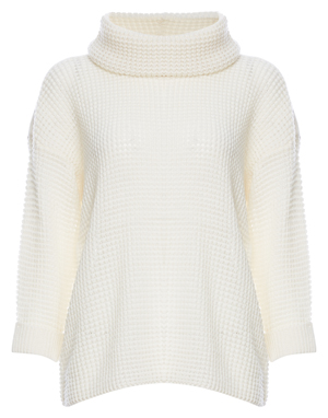 Jack by BB Dakota Waffle Knit Cowl Neck Sweater