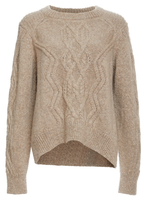 Isabel Marant Side Slit Cable Knit Sweater