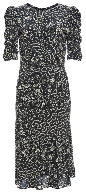 Isabel Marant Ruched Shoulders Midi Dress