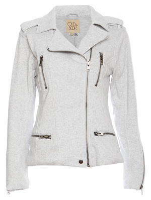 Chaser Cotton Fleece Moto Jacket