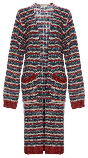 Mystree Striped Long Cardigan