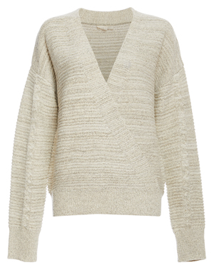 Mystree Surplice Front Sweater