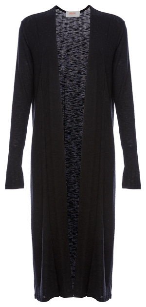 Long Ribbed Cardigan