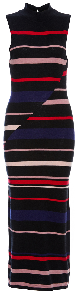 BCBGeneration Color Blocked Striped Dress