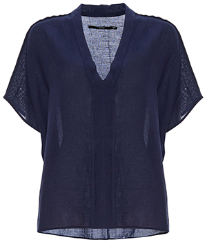 J Brand V-Neck Short Sleeve Top