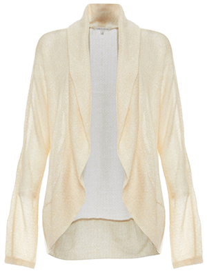 Lightweight Lurex Cocoon Cardigan