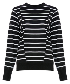 Contrast Stripes Sweater