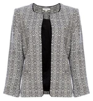 Tweed Open Front Blazer