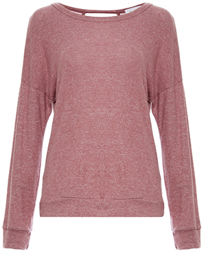 Long Sleeve Surplice Open Back