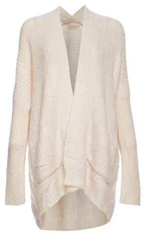Dropped Shoulder Two-Pocket Cardigan