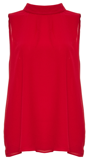 Mock Neck Sleeveless Top