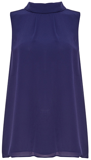 Mock Neck Sleeveless Top