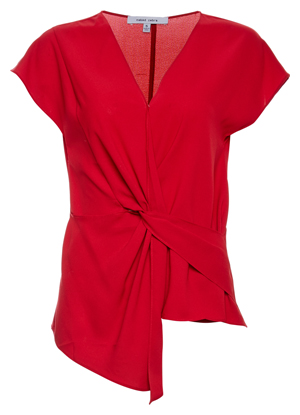 Front Knot Short Sleeve Top