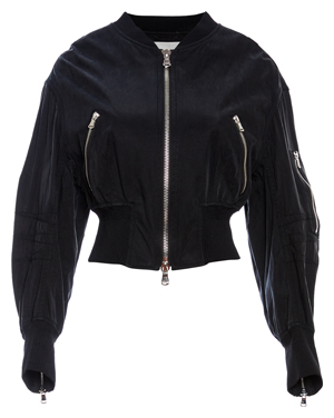 3.1 Phillip Lim Cropped Bomber with Zips at Sleeve
