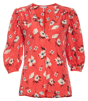 Rebecca Taylor 3/4 Sleeve Daniella Top