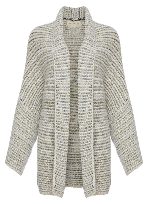 Dropped Shoulder 3/4 Sleeve Cardigan