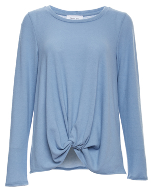Savannah Front Knot Lightweight Jersey Knit