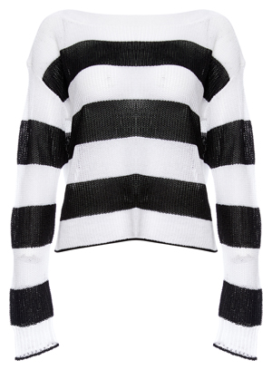 Rag & Bone Boat Neck Striped Sweater