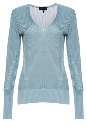 Rag & Bone V-Neck Long Sleeve Knit Top