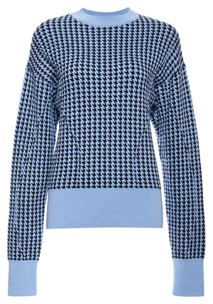 Marni Crew Neck Houndstooth Sweater