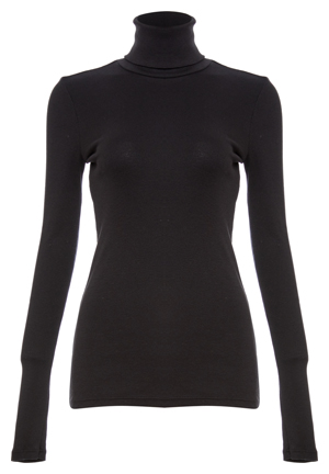 Splendid 1x1 Rib Turtleneck