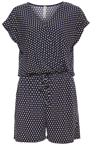 Gilli Surplice Polka Dot Romper