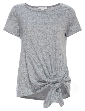 Front Tie Short Sleeve Top