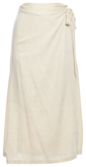 A-line Wrap Midi Skirt