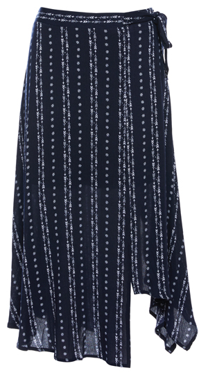 Printed A-line Skirt