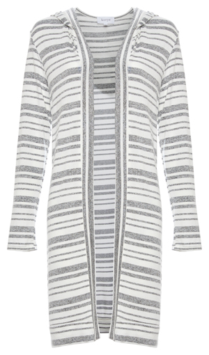 Faith Striped Hooded Cardigan