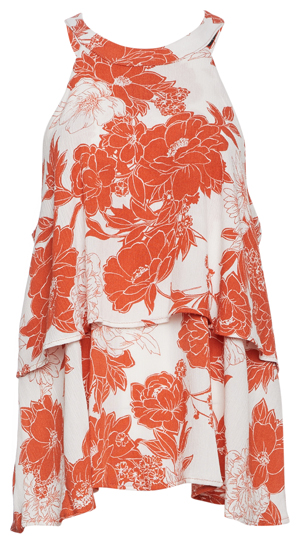 Halter Ruffled Sleeveless Top