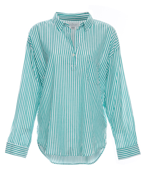 Velvet by Graham & Spencer Cotton Stripe Shirting