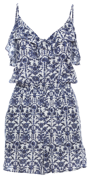Printed Sleeveless Romper